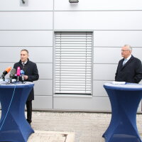 V.l.n.r. :Präsident Axel Ströhlein,
Innenminister Joachim Herrmann